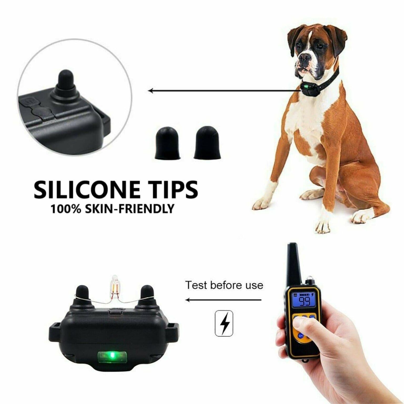 PawSense Dog Training Collar, Dog Shock Collar, E Collar Pawfect Way