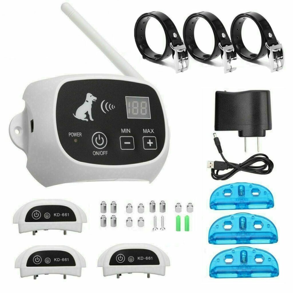 BuddyGate Invisible Dog Fence, Electric Wireless Dog Fence with Collars