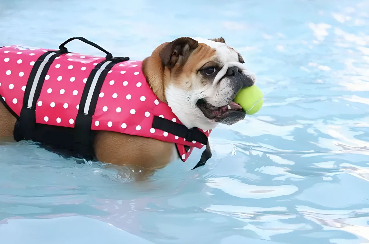 Dog swim hot sale life jacket