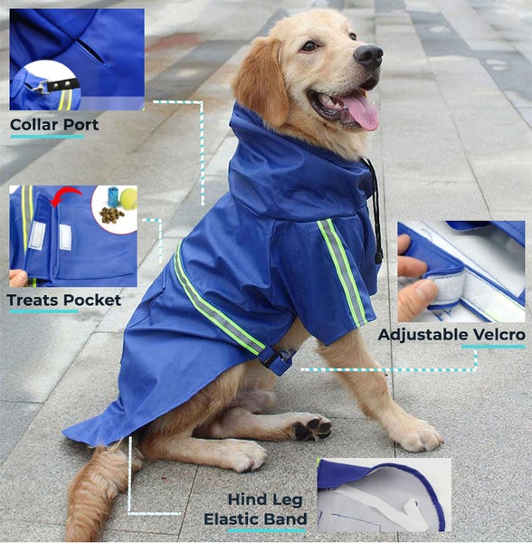 Raincoat with reflective sales tape