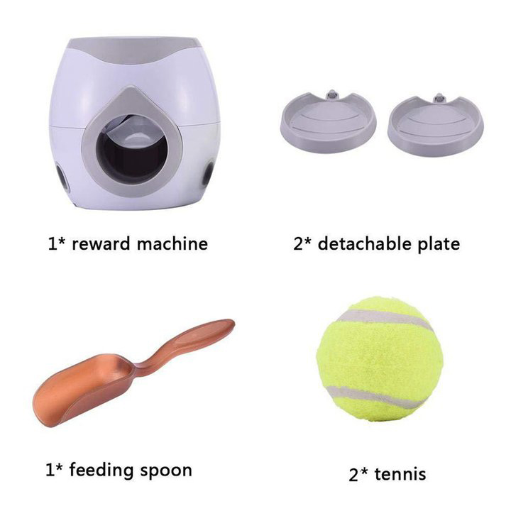 Dog ball launcher shop with treat dispenser