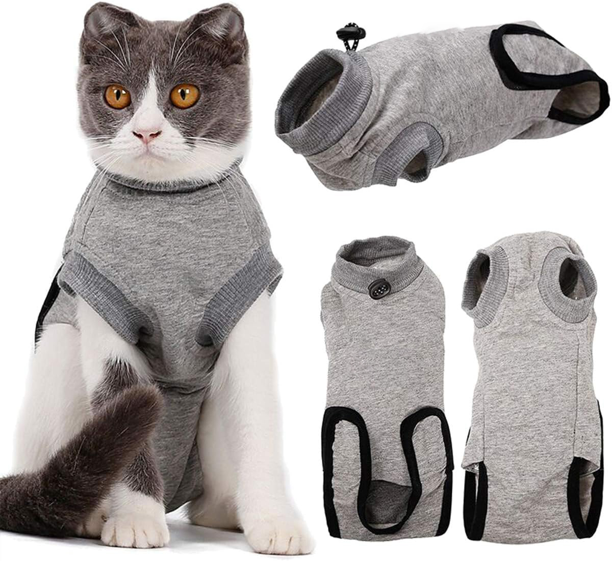 CatNap Cat Onesie for Surgery Recovery – Breathable Cotton, Anti
