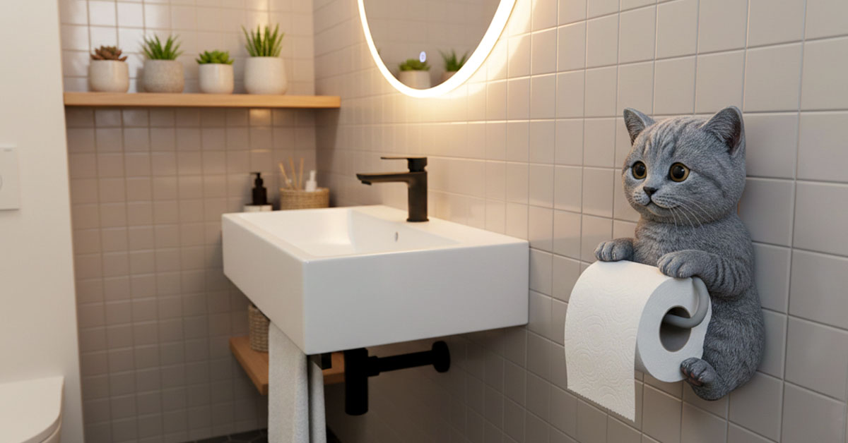 Frees Up Counter Space With Wall Design