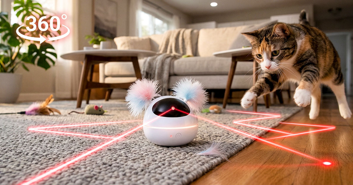 360-Degree Rotation Keeps Cats Constantly Moving