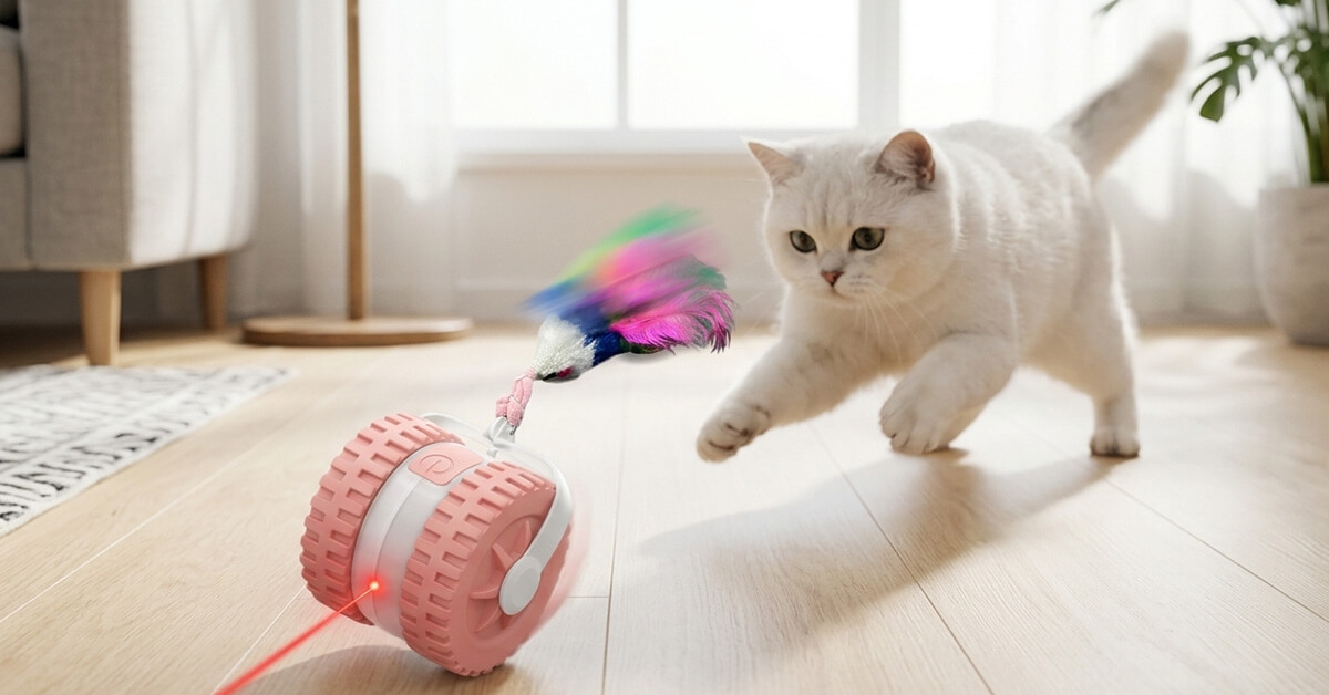 Automatically Rolls And Bounces To Chase Boredom Away