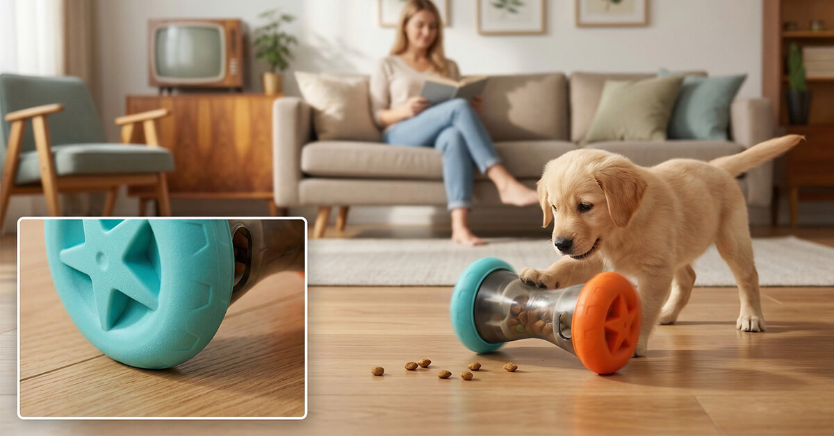 Rolls Quietly — No More Noisy Floors