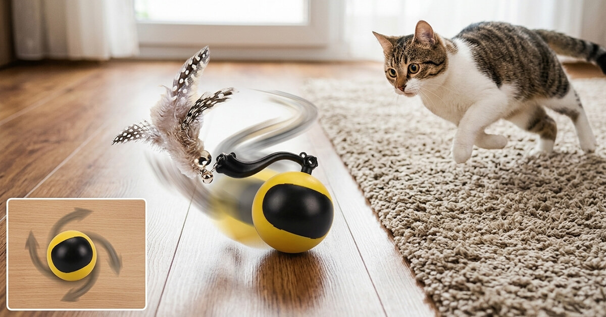 Self-Rolling Design Provides Unpredictable, Prey-Like Movement