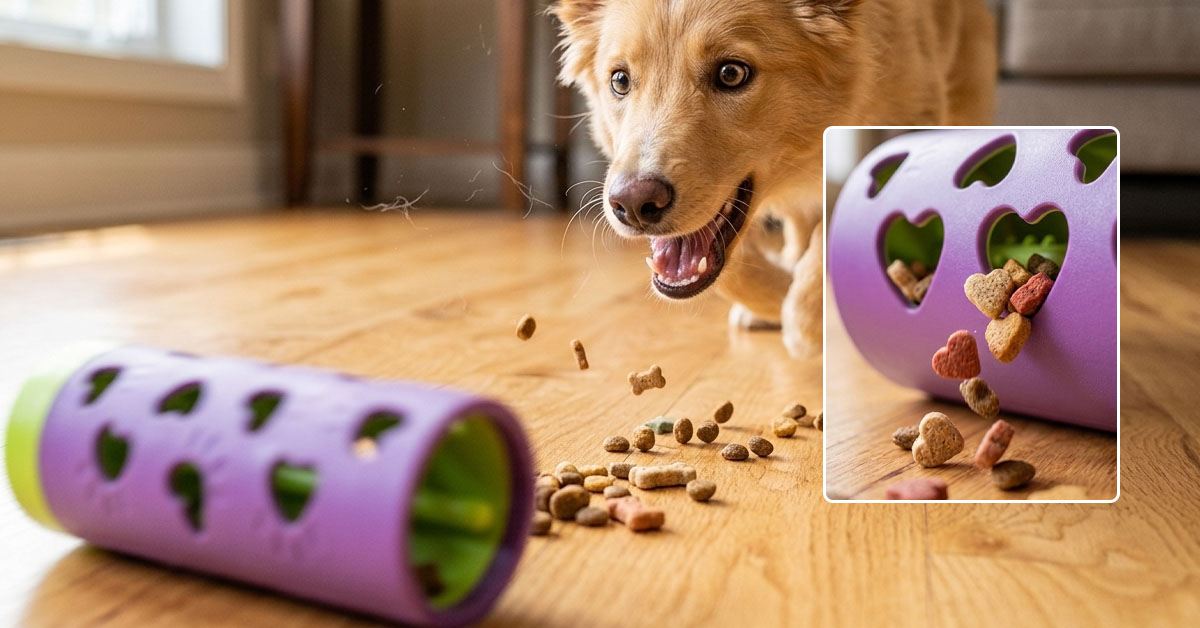 Slows Eating With Gradual Treat Release