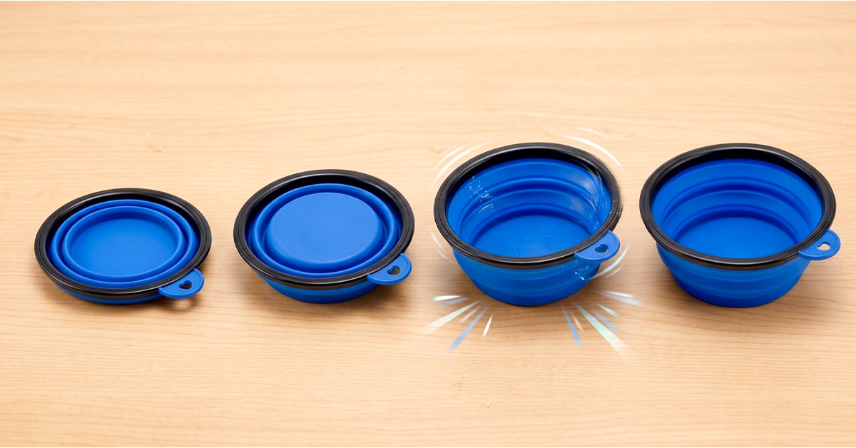 Collapsible Bowl Unfolds For Quick, Mess-Free Drinks