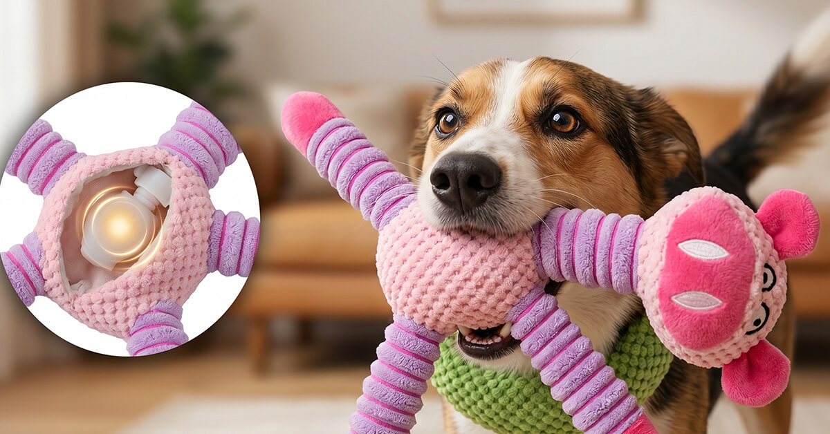 Squeaker Inside Keeps Dogs Engaged Longer