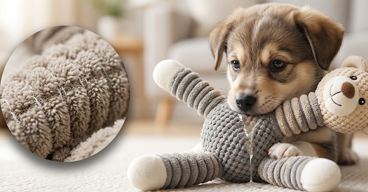 Soothes Teething with Durable Plush Material
