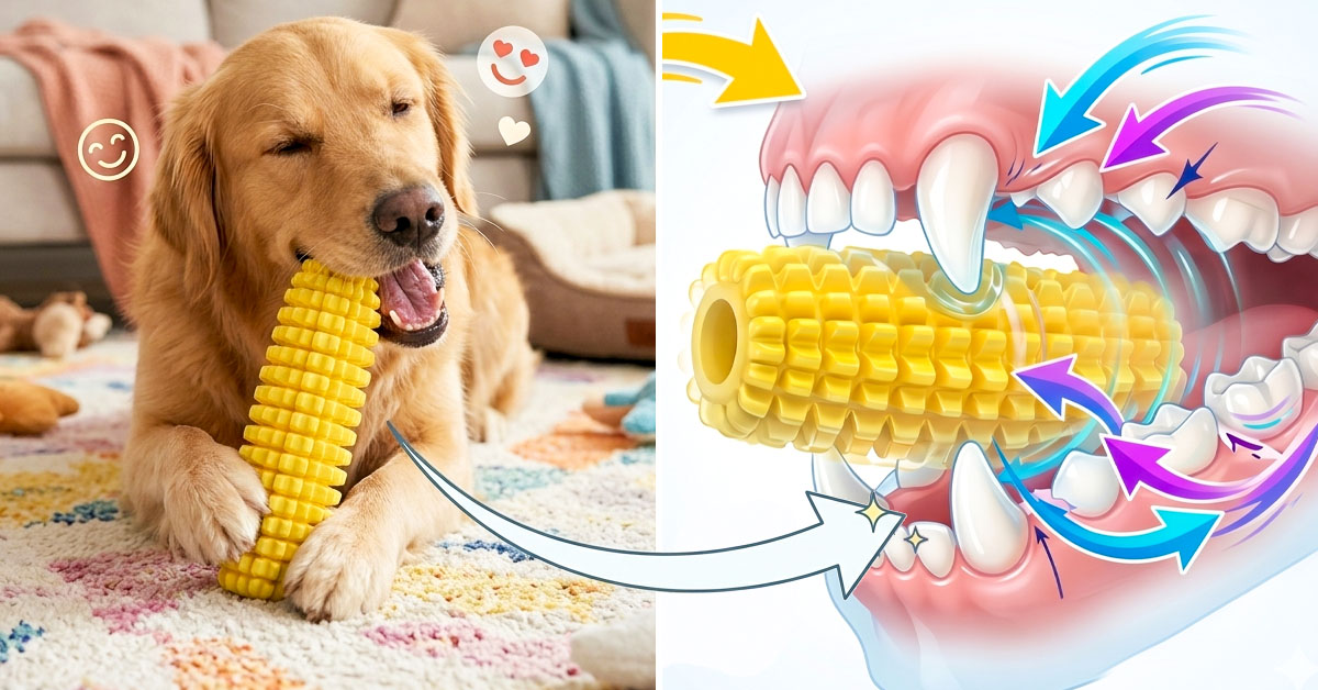Cleans Teeth While Your Dog Plays Daily