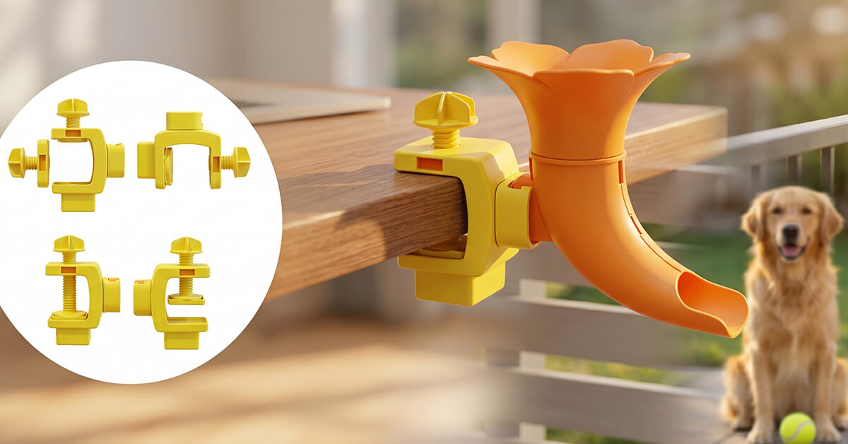 Mounts Anywhere Via 360-Degree Adjustable Clip System