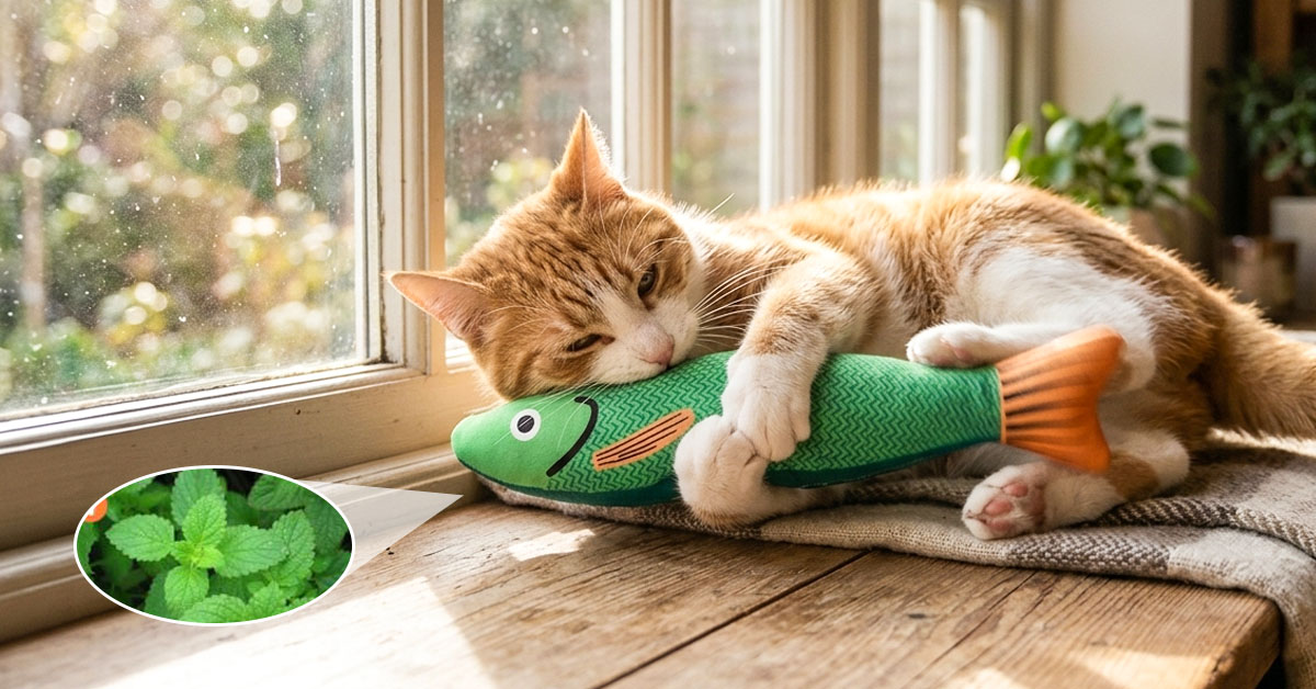 Stuffed with 100% Pure Organic Catnip Cats Love