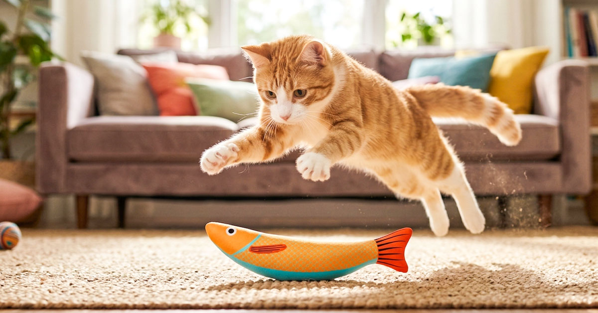 Relieves Boredom and Stimulates Natural Pouncing Instincts