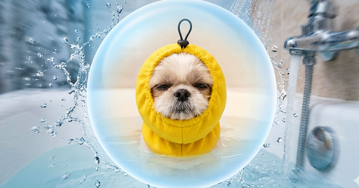 Calms Anxious Dogs During Baths Instantly