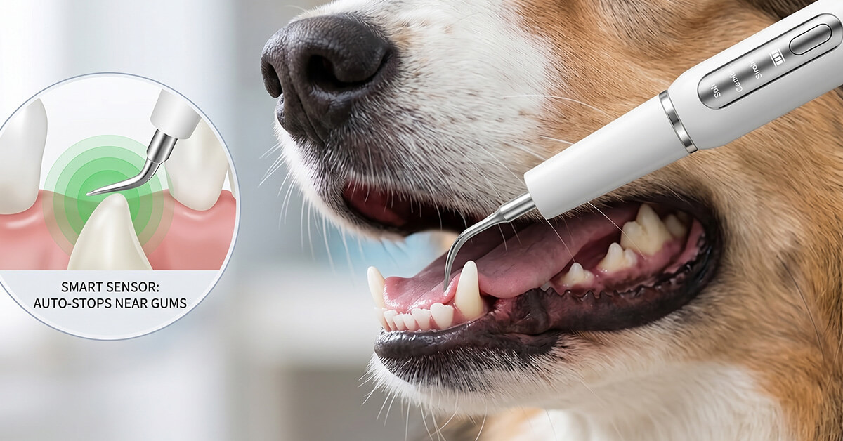 Smart Sensor Auto-Stops Near Gums For Safety