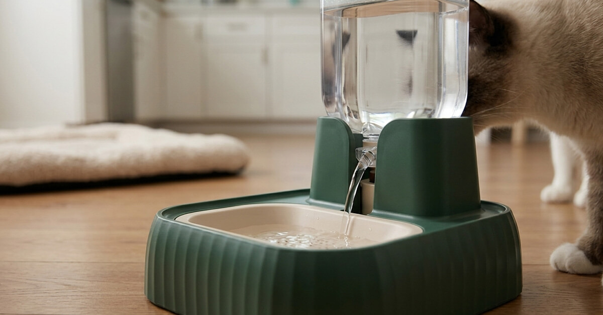 Gravity Design Slowly Refills Bowl Without Overflow
