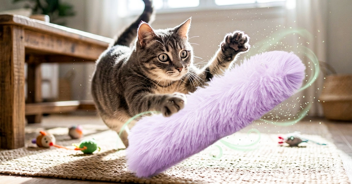 Filled With 100% Pure Organic Catnip Inside