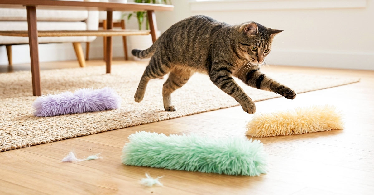Stimulates Natural Hunting Instincts For Healthier Play