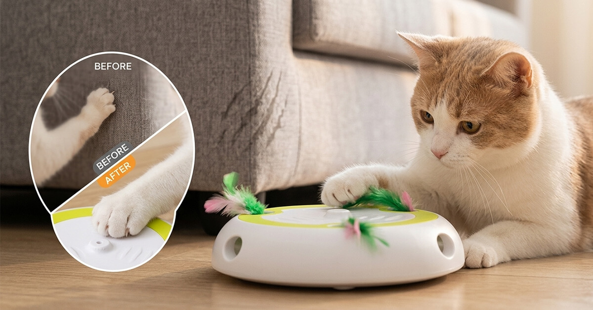 Redirects Destructive Scratching Into Healthy Play