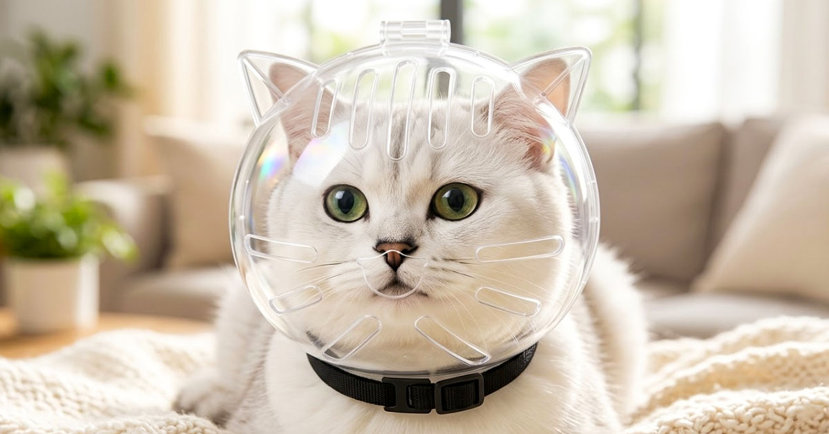 Transparent Shell Reveals Your Pet's Face Clearly