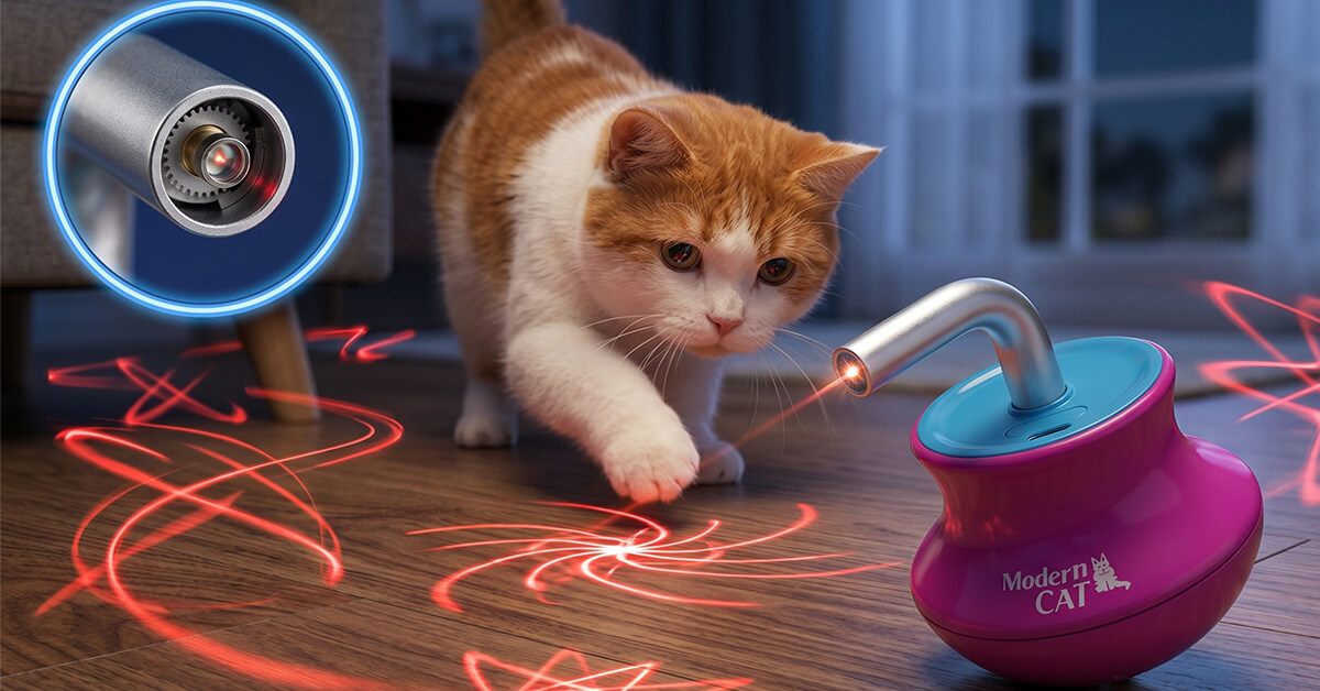 Stimulates Natural Hunting Instincts With Irregular Lasers