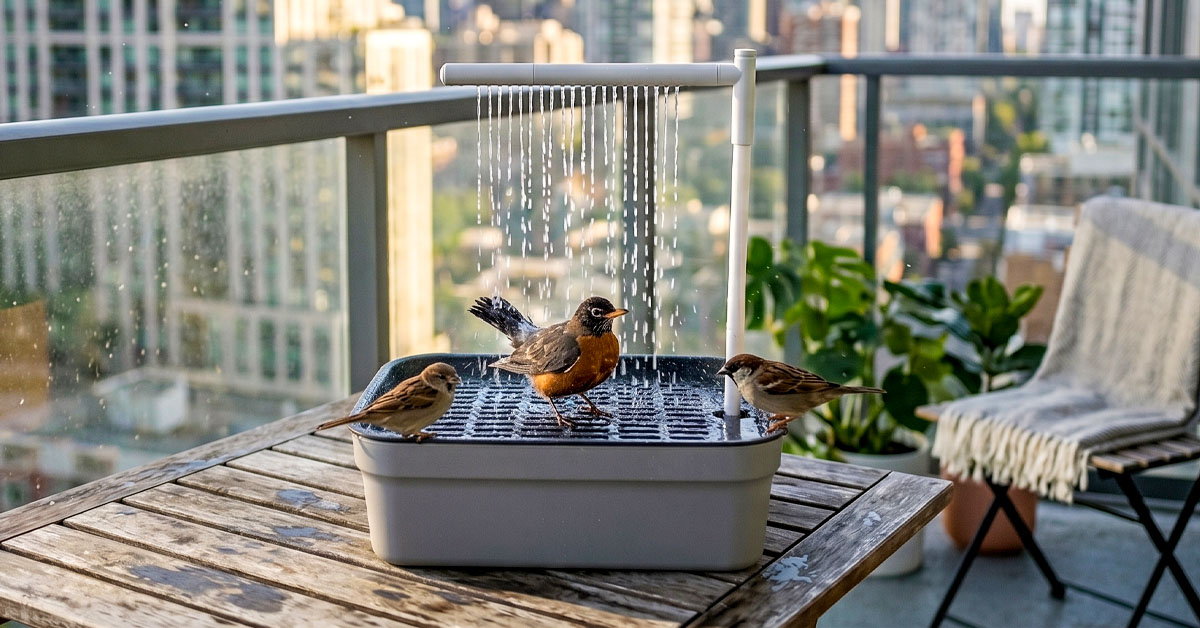 Keeps BirdSplash Water Fresh Via Auto-Circulation