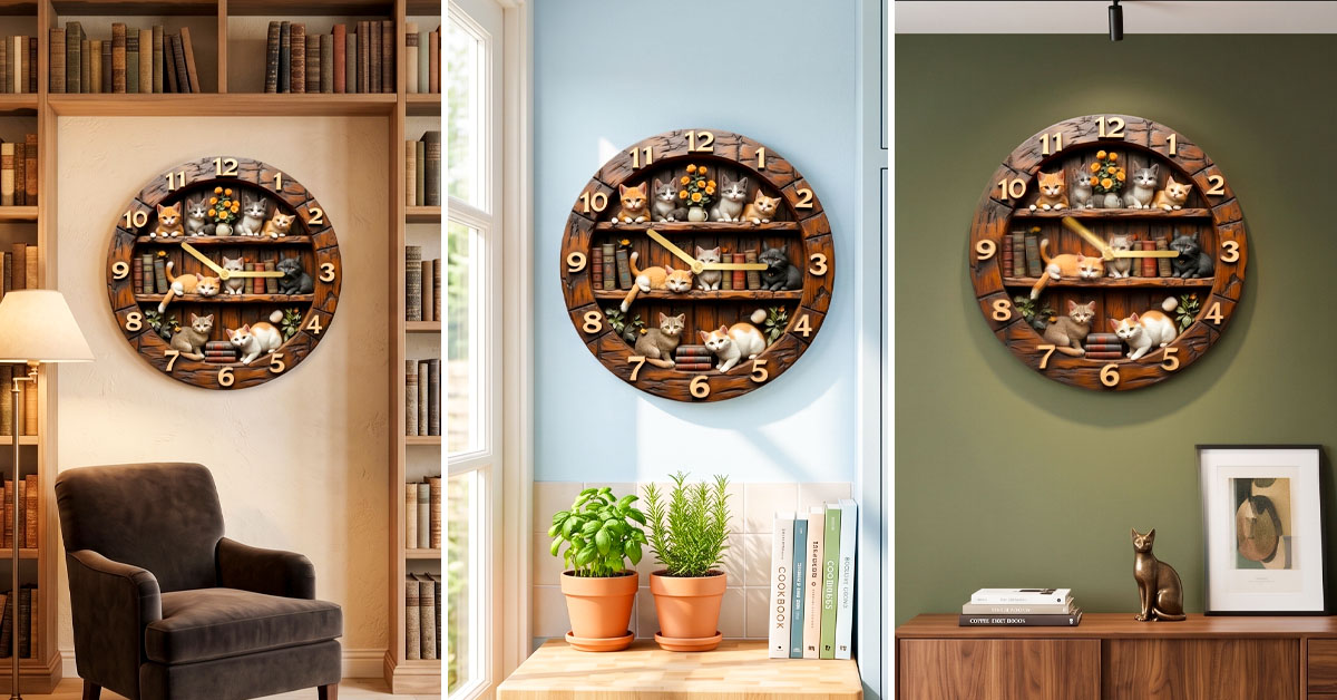Transforms Any Wall Into A Charming Cat Lover's Display