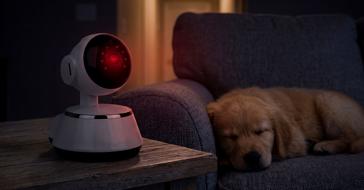 Night Vision Keeps Watch In Total Darkness