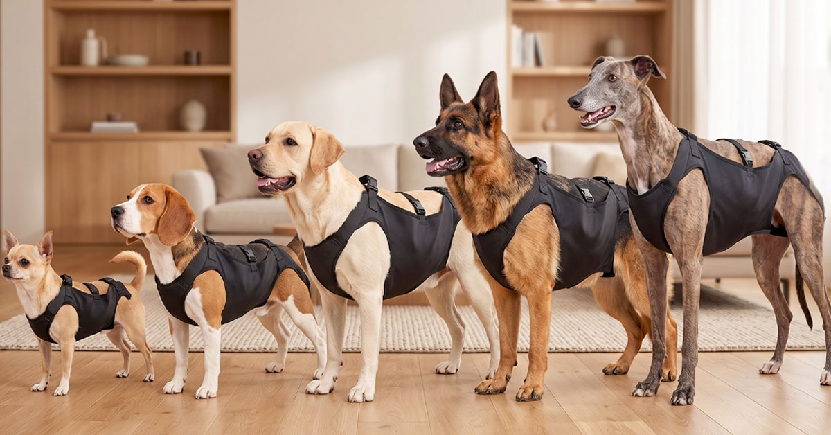 Adjustable Straps Fit Dogs of All Sizes