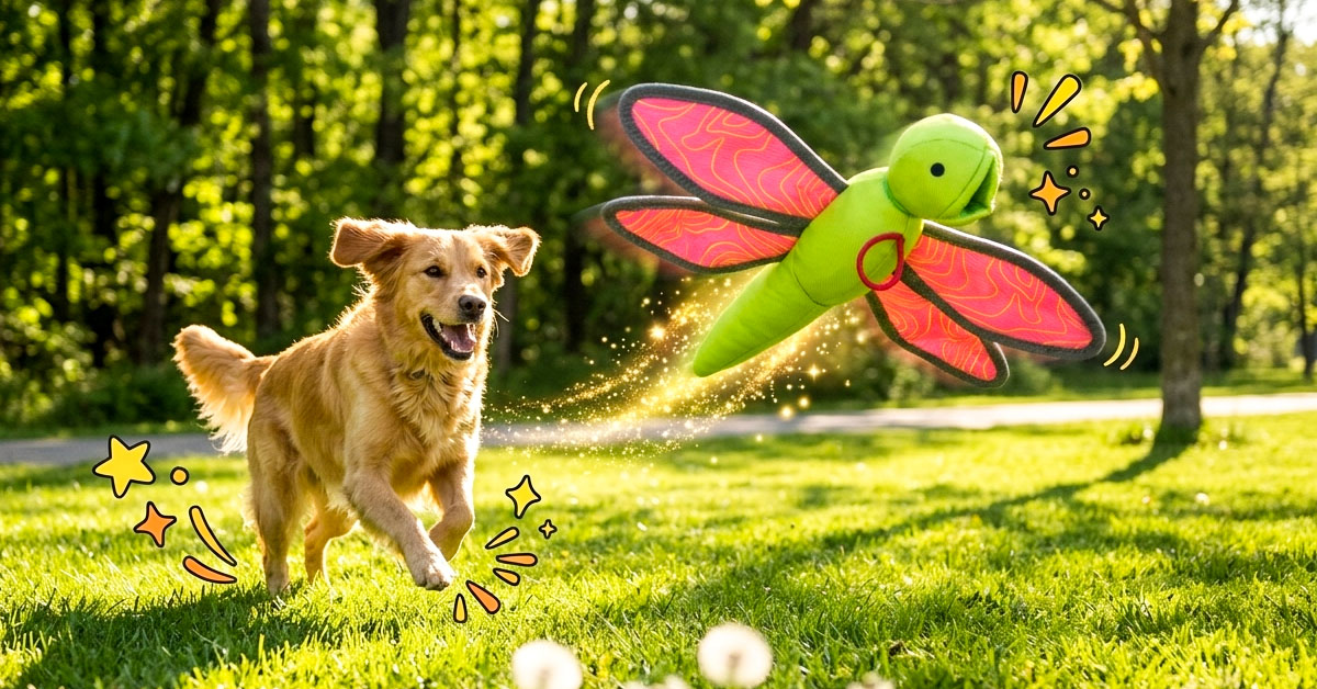 Dragonfly Design Makes Outdoor Fetch Visually Engaging