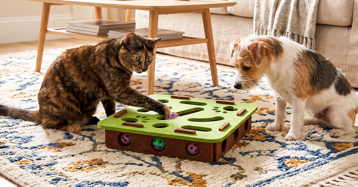 Keeps Cats And Small Dogs Actively Entertained