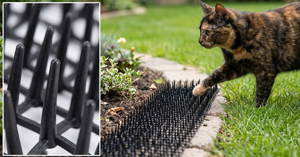 Keeps Cats Away Humanely With Gentle Spikes