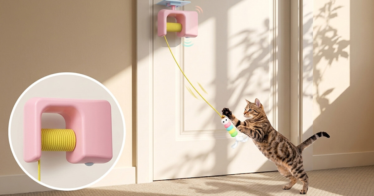 Keeps Cats Active with Motion-Activated Play