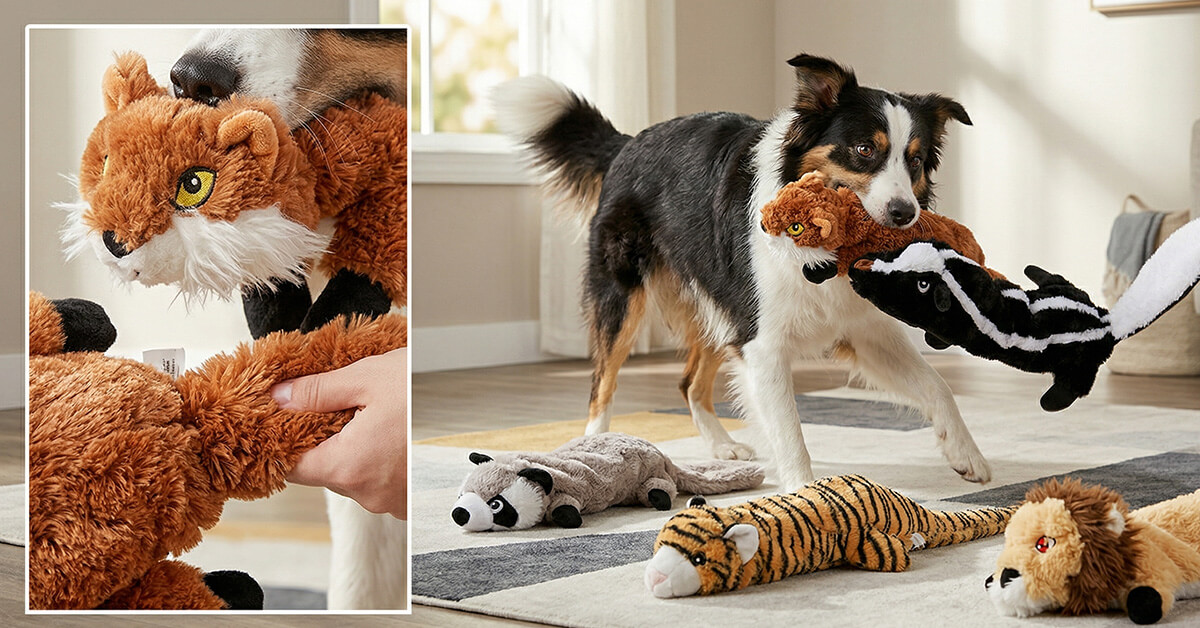 Squeakers in Head AND Tail Double the Fun