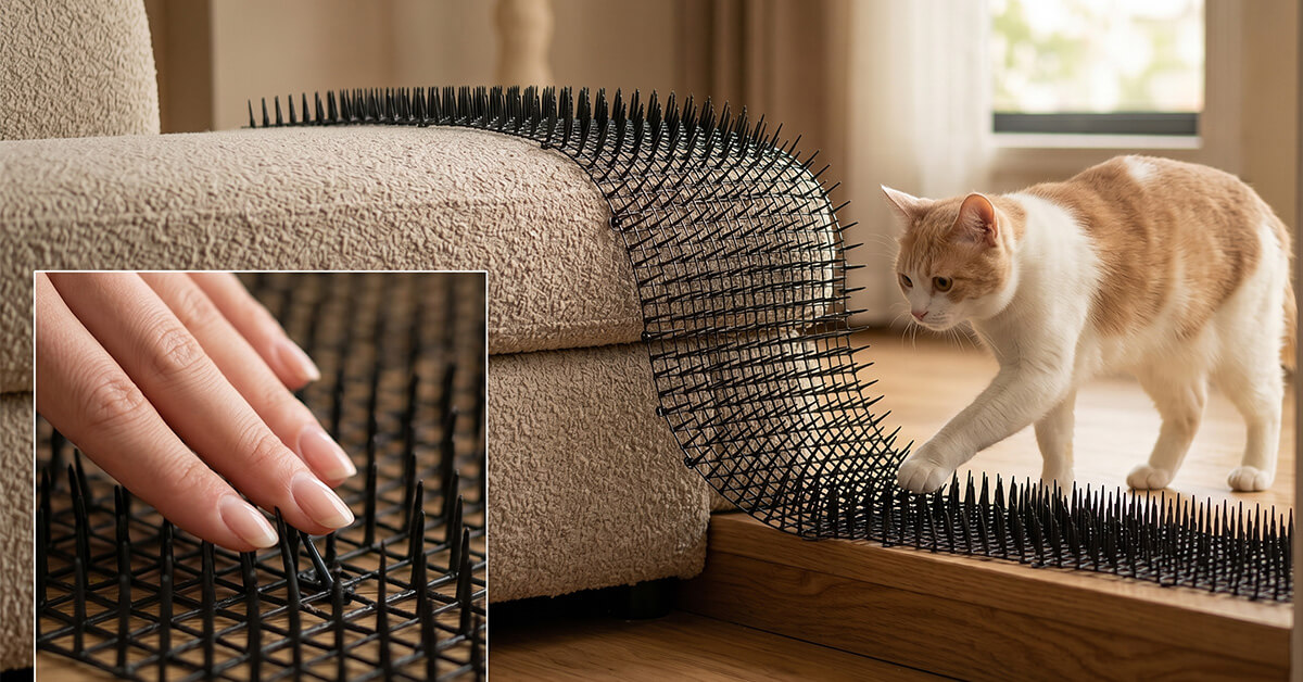 Safe, Harmless Deterrent — Never Injures Cats
