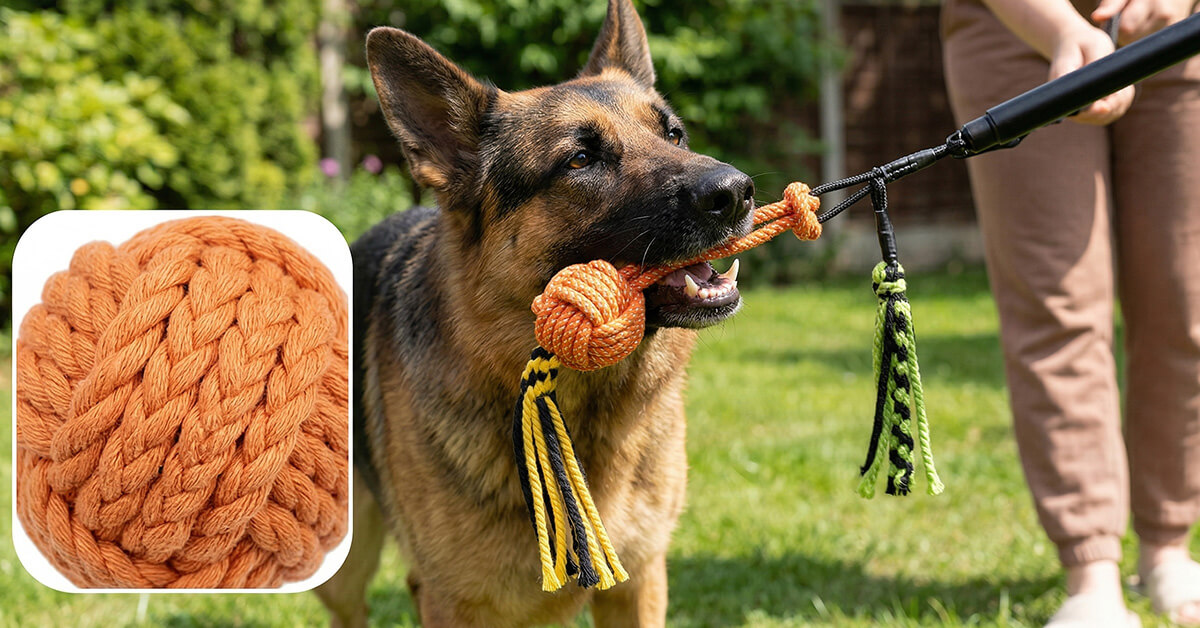 Natural, Non-Toxic Cotton Ropes Safe for All Dogs