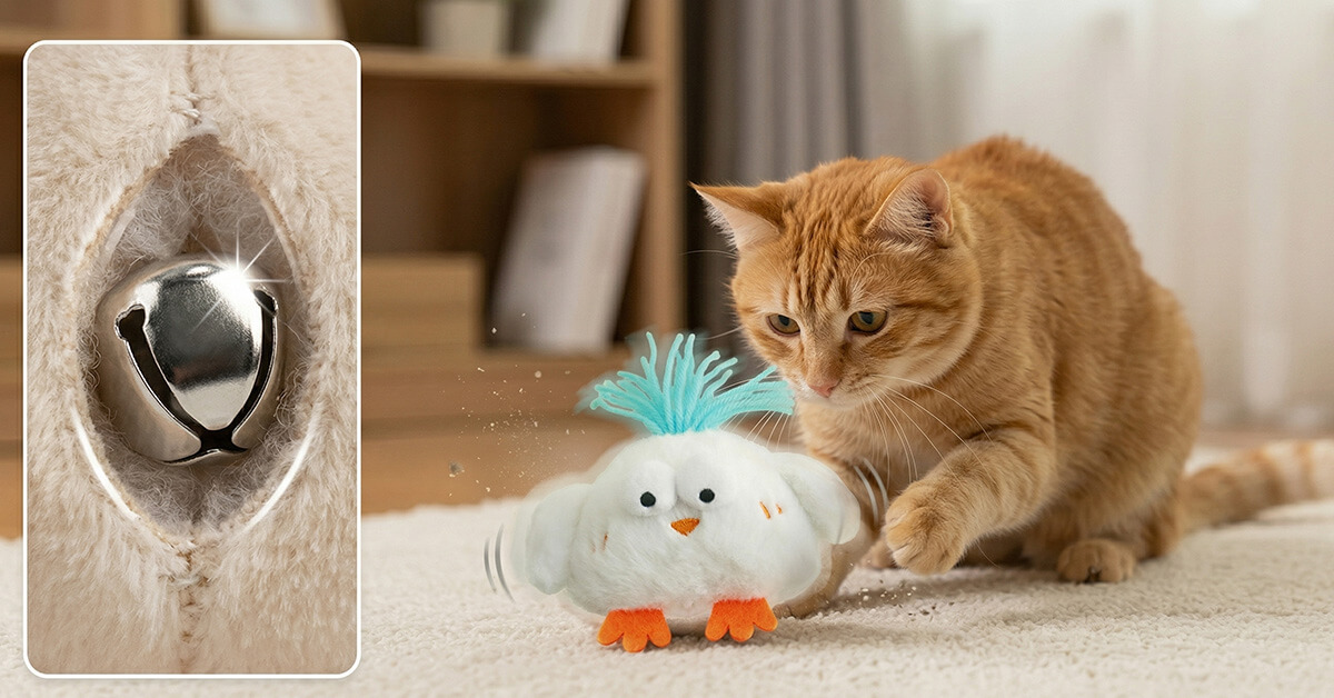 Built-In Bells Satisfy Natural Hunting Instincts