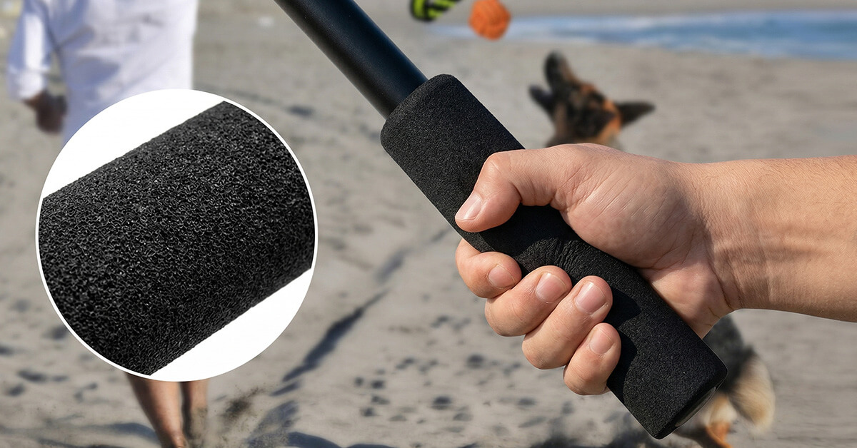 Non-Slip Sponge Handle Ensures Comfortable, Secure Grip