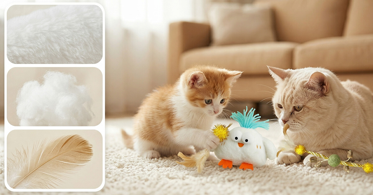 100% Non-Toxic Materials Keep Kittens Safely Entertained