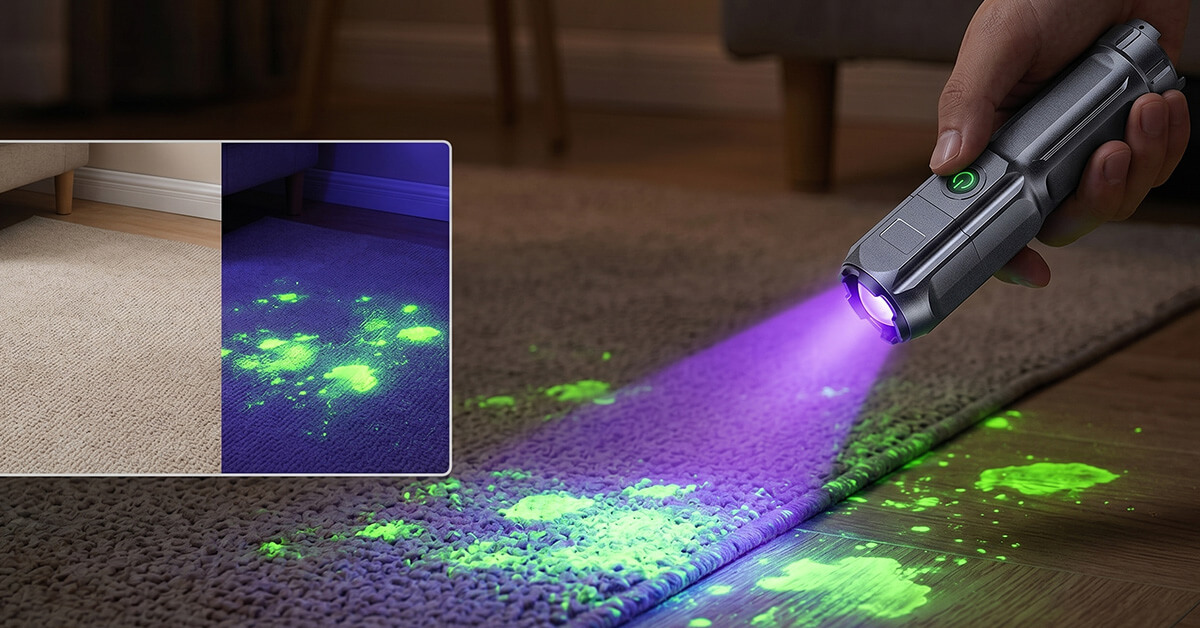 Detects Hidden Pet Urine Stains Instantly