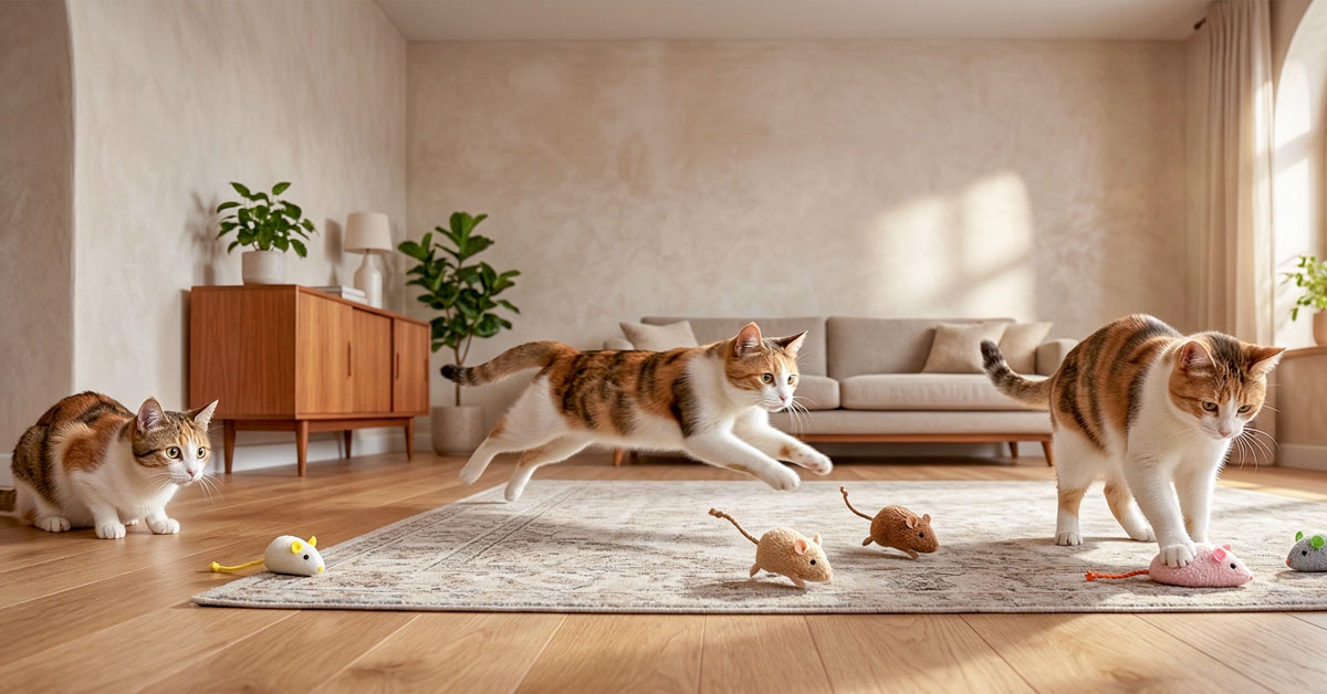 Encourages Chasing, Pouncing, And Healthy Exercise