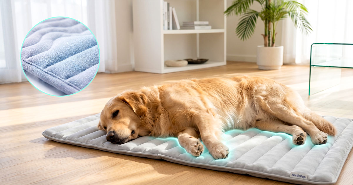 Keeps Pets Cool Instantly with Ice Fabric