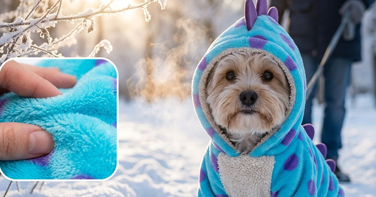 Keeps Pets Warm with Thickened Plush Fabric