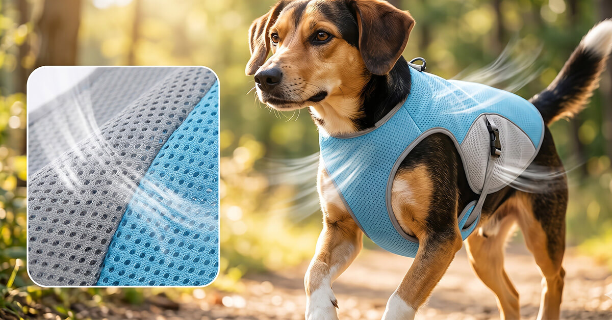 Breathable Mesh Fabric Maximizes Airflow All Day