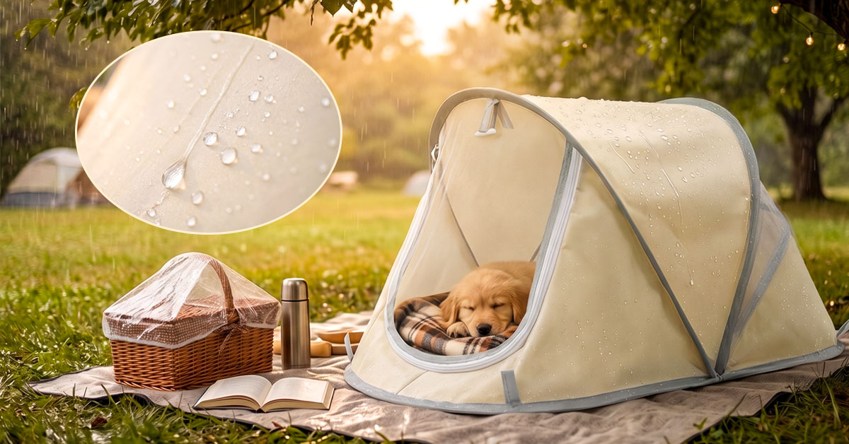 Waterproof Canopy Shields Rain and Sun