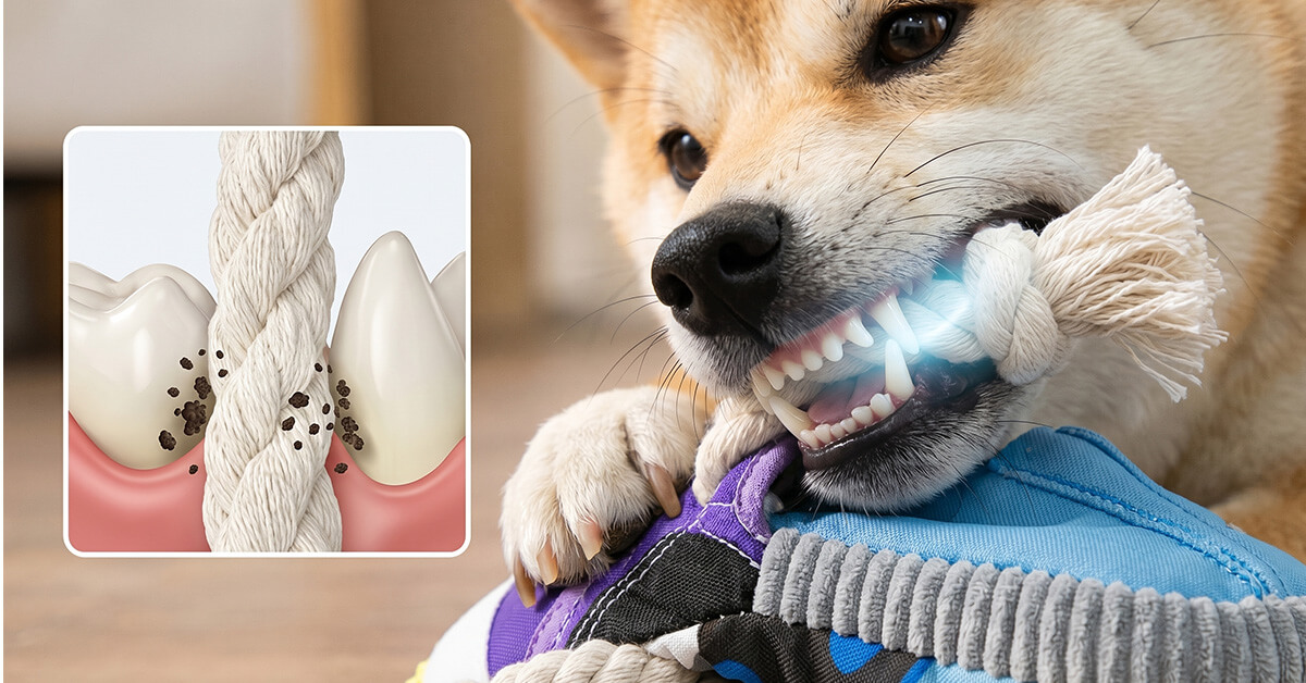 Cleans Teeth While Your Dog Happily Chews