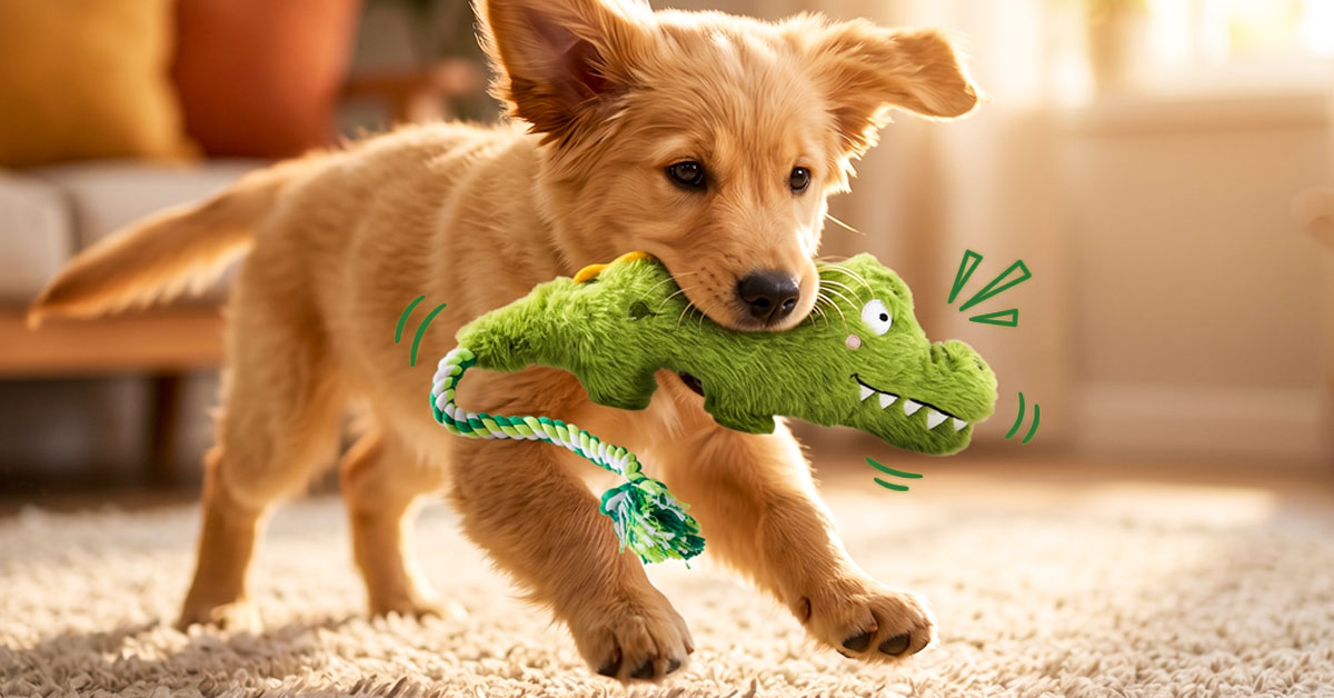 Squeaker Inside Instantly Grabs Your Dog's Attention