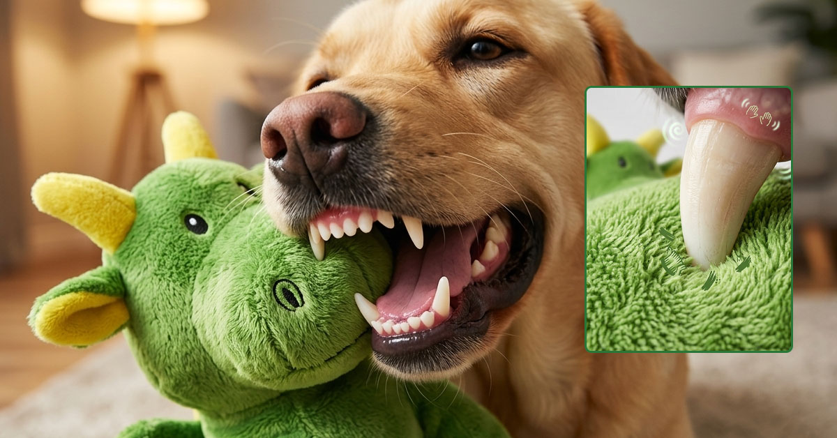 Cleans Teeth and Massages Gums While Chewing